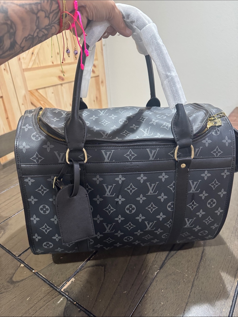 Pet carrier Black & Gray Monogram Bag - Picture 9 of 14